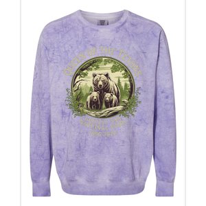 Queen Of The Tetons Grizzly 399 Wildlife Preserve 1996 2024 Colorblast Crewneck Sweatshirt