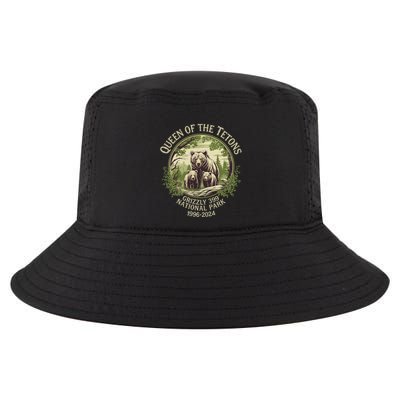 Queen Of The Tetons Grizzly 399 Wildlife Preserve 1996 2024 Cool Comfort Performance Bucket Hat