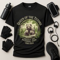 Queen Of The Tetons Grizzly 399 Wildlife Preserve 1996 2024 Cooling Performance Crew T-Shirt