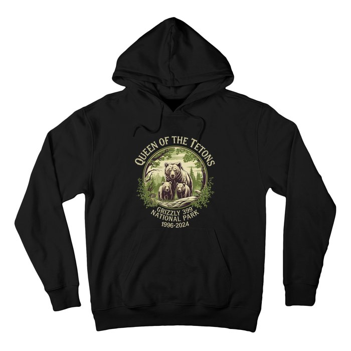 Queen Of The Tetons Grizzly 399 Wildlife Preserve 1996 2024 Hoodie