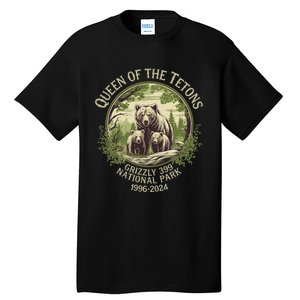 Queen Of The Tetons Grizzly 399 Wildlife Preserve 1996 2024 Tall T-Shirt