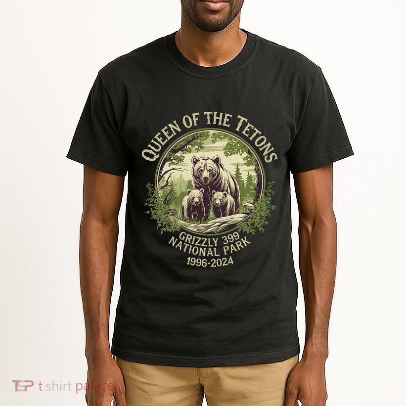 Queen Of The Tetons Grizzly 399 Wildlife Preserve 1996 2024 Tall T-Shirt