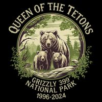 Queen Of The Tetons Grizzly 399 Wildlife Preserve 1996 2024 Sustainable Bucket Hat