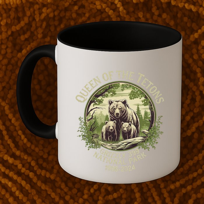 Queen Of The Tetons Grizzly 399 Wildlife Preserve 1996 2024 Mug