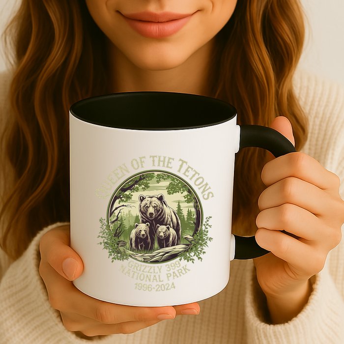 Queen Of The Tetons Grizzly 399 Wildlife Preserve 1996 2024 Mug