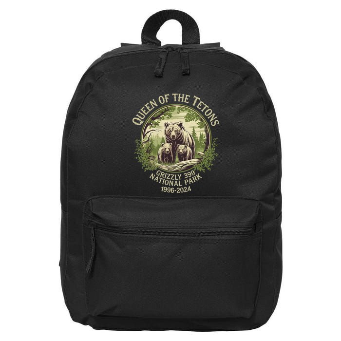 Queen Of The Tetons Grizzly 399 Wildlife Preserve 1996 2024 16 in Basic Backpack