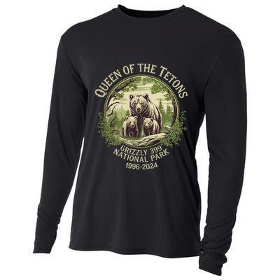 Queen Of The Tetons Grizzly 399 Wildlife Preserve 1996 2024 Cooling Performance Long Sleeve Crew