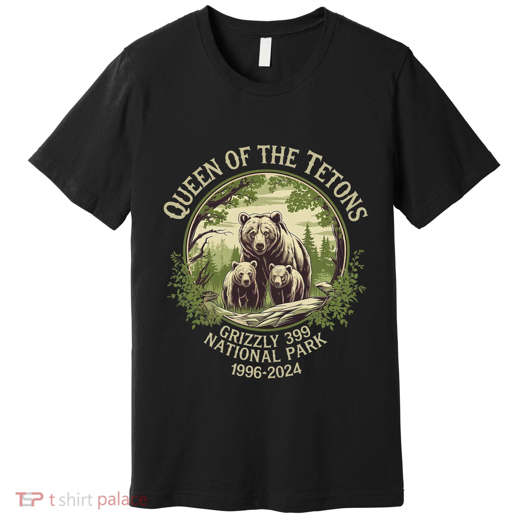Queen Of The Tetons Grizzly 399 Wildlife Preserve 1996 2024 Premium T-Shirt
