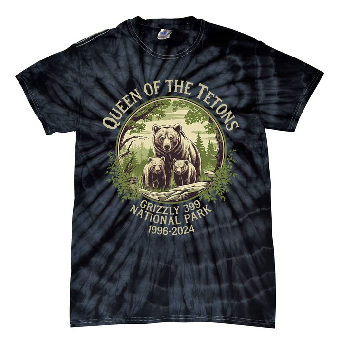 Queen Of The Tetons Grizzly 399 Wildlife Preserve 1996 2024 Tie-Dye T-Shirt