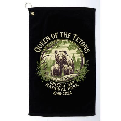 Queen Of The Tetons Grizzly 399 Wildlife Preserve 1996 2024 Golf Towel