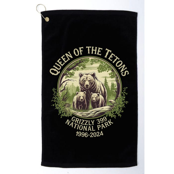 Queen Of The Tetons Grizzly 399 Wildlife Preserve 1996 2024 Golf Towel