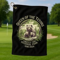 Queen Of The Tetons Grizzly 399 Wildlife Preserve 1996 2024 Golf Towel