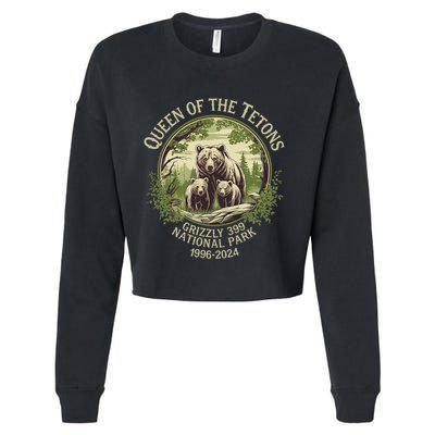 Queen Of The Tetons Grizzly 399 Wildlife Preserve 1996 2024 Cropped Pullover Crew