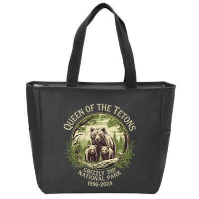 Queen Of The Tetons Grizzly 399 Wildlife Preserve 1996 2024 Zip Tote Bag