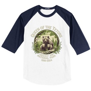 Queen Of The Tetons Grizzly 399 Wildlife Preserve 1996 2024 Baseball Sleeve Shirt