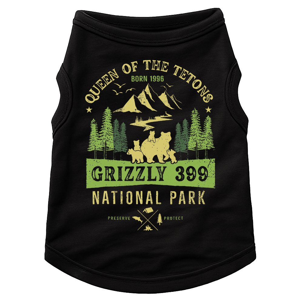 Queen Of The Tetons Grizzly 399 National Park Doggie Tank