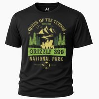 Queen Of The Tetons Grizzly 399 National Park Cooling Performance Crew T-Shirt