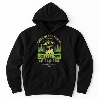 Queen Of The Tetons Grizzly 399 National Park Hoodie