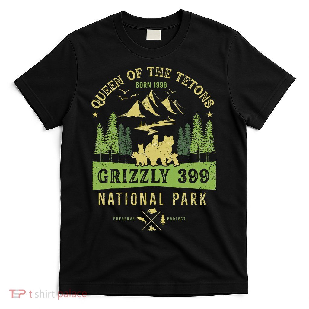 Queen Of The Tetons Grizzly 399 National Park T-Shirt