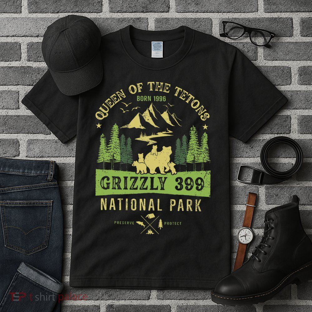 Queen Of The Tetons Grizzly 399 National Park Tall T-Shirt