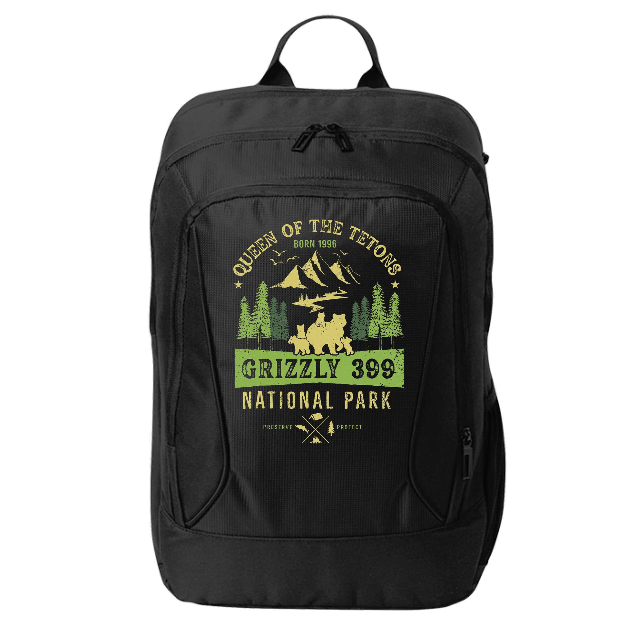 Queen Of The Tetons Grizzly 399 National Park City Backpack