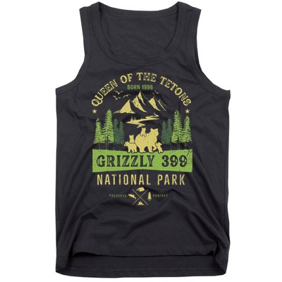 Queen Of The Tetons Grizzly 399 National Park Tank Top