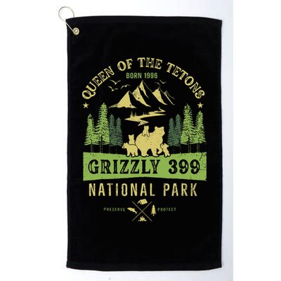 Queen Of The Tetons Grizzly 399 National Park Golf Towel