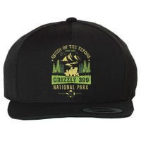 Queen Of The Tetons Grizzly 399 National Park Wool Snapback Cap