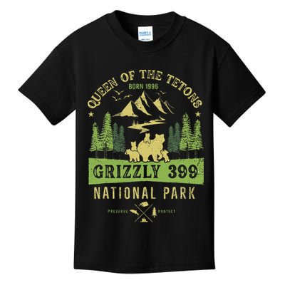 Queen Of The Tetons Grizzly 399 National Park Kids T-Shirt
