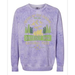 Queen Of The Tetons Grizzly 399 National Park Preserve Colorblast Crewneck Sweatshirt