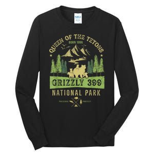 Queen Of The Tetons Grizzly 399 National Park Preserve Tall Long Sleeve T-Shirt