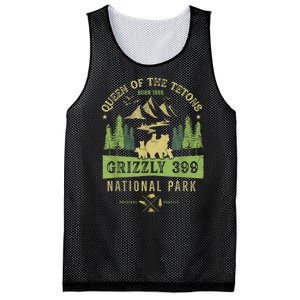 Queen Of The Tetons Grizzly 399 National Park Preserve Mesh Reversible Basketball Jersey Tank