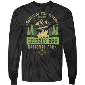 Queen Of The Tetons Grizzly 399 National Park Preserve Tie-Dye Long Sleeve Shirt