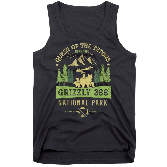 Queen Of The Tetons Grizzly 399 National Park Preserve Tank Top