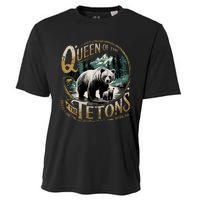 Queen Of The Tetons Grizzly 399 National Park Preserve Cooling Performance Crew T-Shirt