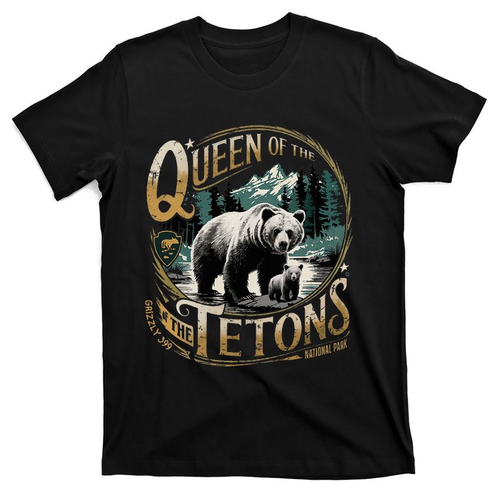 Queen Of The Tetons Grizzly 399 National Park Preserve T-Shirt