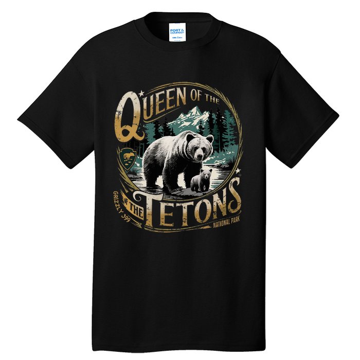 Queen Of The Tetons Grizzly 399 National Park Preserve Tall T-Shirt