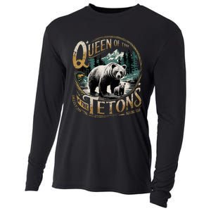 Queen Of The Tetons Grizzly 399 National Park Preserve Cooling Performance Long Sleeve Crew