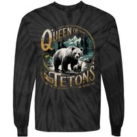 Queen Of The Tetons Grizzly 399 National Park Preserve Tie-Dye Long Sleeve Shirt