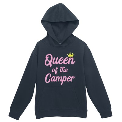 Queen Of The Camper Cute Matching King And Queen Camping Funny Gift Urban Pullover Hoodie