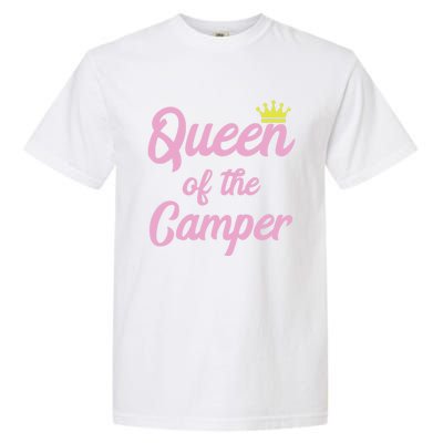 Queen Of The Camper Cute Matching King And Queen Camping Funny Gift Garment-Dyed Heavyweight T-Shirt