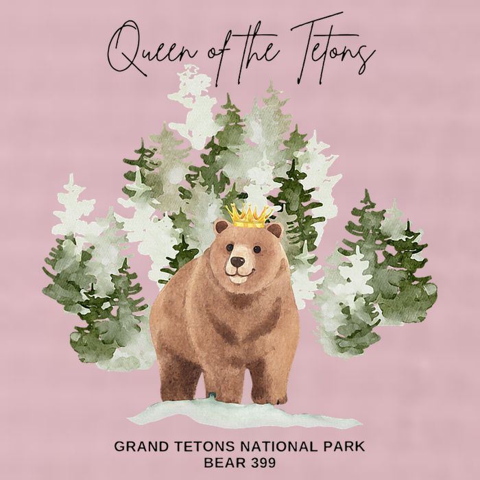 Queen Of The Tetons Grizzly Bear 399 Gtnp 25L Jumbo Tote