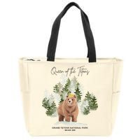 Queen Of The Tetons Grizzly Bear 399 Gtnp Zip Tote Bag