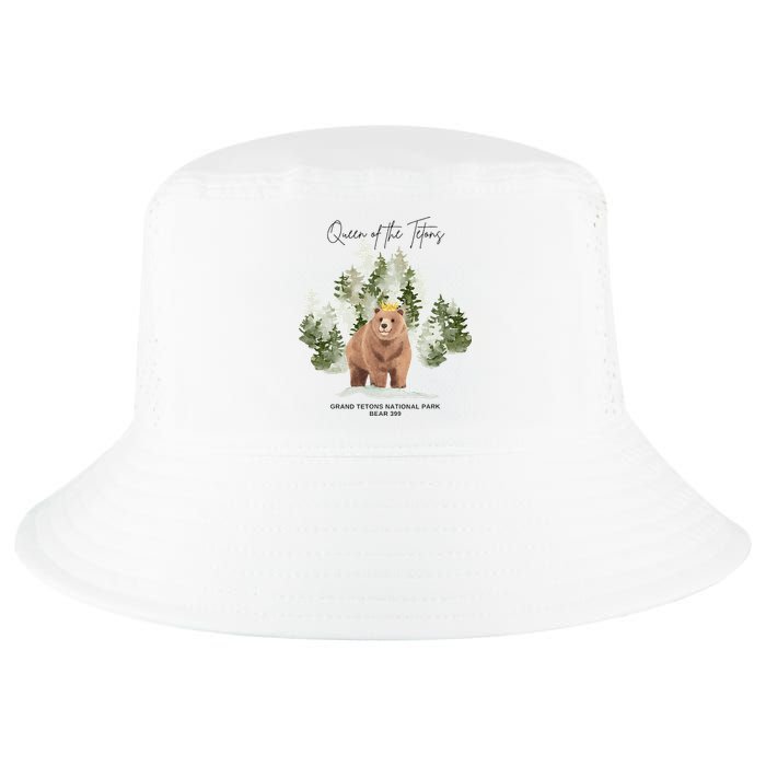 Queen Of The Tetons Grizzly Bear 399 Gtnp Cool Comfort Performance Bucket Hat