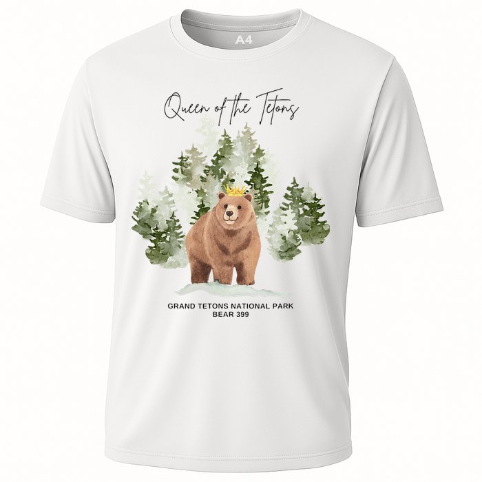 Queen Of The Tetons Grizzly Bear 399 Gtnp Cooling Performance Crew T-Shirt