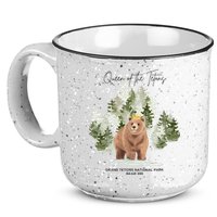 Queen Of The Tetons Grizzly Bear 399 Gtnp 15oz Campfire Ceramic Mug
