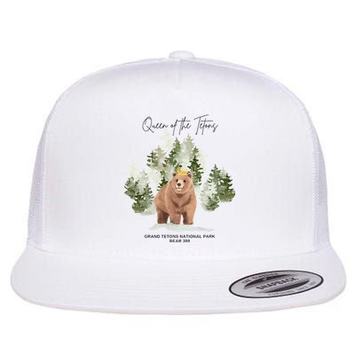 Queen Of The Tetons Grizzly Bear 399 Gtnp Flatbill Hat