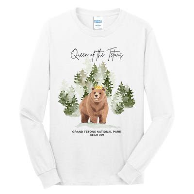 Queen Of The Tetons Grizzly Bear 399 Gtnp Tall Long Sleeve T-Shirt