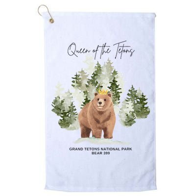 Queen Of The Tetons Grizzly Bear 399 Gtnp Golf Towel