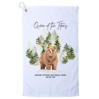 Queen Of The Tetons Grizzly Bear 399 Gtnp Golf Towel